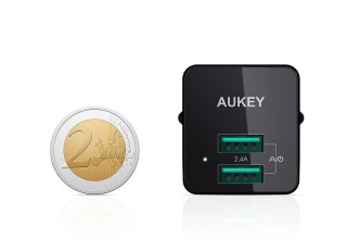 PA-U32 Black Mini ładowarka sieciowa 2xUSB AiPower 4.8A 12W