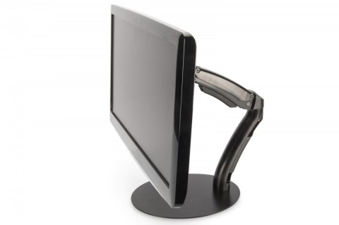 Ramię biurkowe pojedyncze, 1xLCD, max. 27", max. 6.5kg, uchylno-obrotowe 180° (PIVOT) Ramię biurkowe pojedyncze, 1xLCD, max. 27", max. 6.5kg, uchylno-obrotowe 180° (PIVOT)
