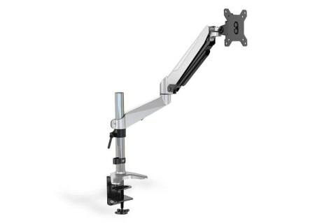 Ramię biurkowe pojedyńcze z zaciskiem, 1xLCD, max. 27", max. 8kg, uchylno-obrotowe 360° (PIVOT) Ramię biurkowe pojedyńcze z zaciskiem, 1xLCD, max. 27", max. 8kg, uchylno-obrotowe 360° (PIVOT)