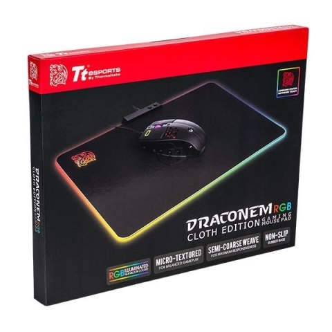 Podkładka pod mysz Tt eSPORTs - DRACONEM RGB Cloth Edition Podkładka pod mysz Tt eSPORTs - DRACONEM RGB Cloth Edition