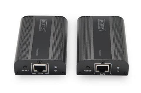 Przedłużacz/Extender HDMI do 30m/60m po skrętce Cat.6/7, 4K2K 60Hz UHD, HDCP 2.2, IR, audio (zestaw) Przedłużacz/Extender HDMI do 30m/60m po skrętce Cat.6/7, 4K2K 60Hz UHD, HDCP 2.2, IR, audio (zestaw)