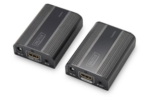Przedłużacz/Extender HDMI do 30m/60m po skrętce Cat.6/7, 4K2K 60Hz UHD, HDCP 2.2, IR, audio (zestaw) Przedłużacz/Extender HDMI do 30m/60m po skrętce Cat.6/7, 4K2K 60Hz UHD, HDCP 2.2, IR, audio (zestaw)