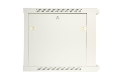 Szafka wisząca rack 9U 600x600 szara metalowe drzwi