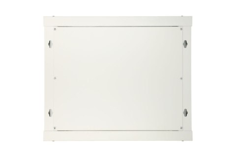 Szafka wisząca rack 9U 600x600 szara metalowe drzwi