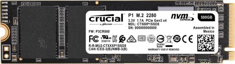 Dysk SSD P1 500GB M.2 PCIe NVMe 2280 1900/950MB/s Dysk SSD P1 500GB M.2 PCIe NVMe 2280 1900/950MB/s