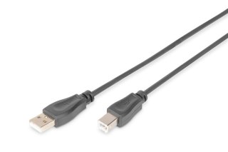 Kabel połączeniowy USB 2.0 HighSpeed Typ USB A/USB B M/M 1,8m Czarny