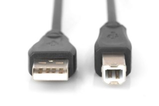 Kabel połączeniowy USB 2.0 HighSpeed Typ USB A/USB B M/M 1,8m Czarny