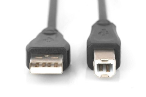 Kabel połączeniowy USB 2.0 HighSpeed Typ USB A/USB B M/M 1,8m Czarny Kabel połączeniowy USB 2.0 HighSpeed Typ USB A/USB B M/M 1,8m Czarny