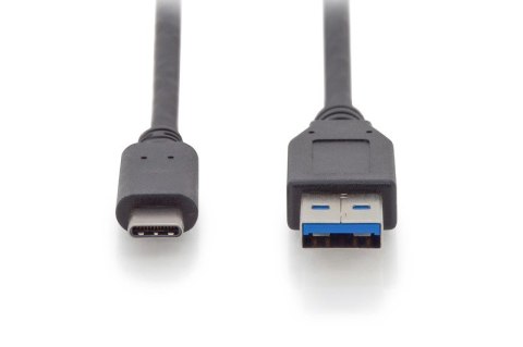 Kabel połączeniowy USB 3.1 Gen.2 SuperSpeed+ 10Gbps Typ USB C/USB A M/M, Power Delivery 1m Czarny