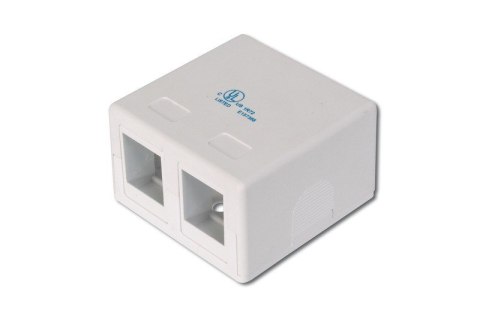 Obudowa natynkowa Keystone 2 porty, 30x50x50mm Obudowa natynkowa Keystone 2 porty, 30x50x50mm