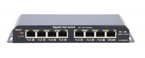 Przełącznik Gigabit PoE 8-7 port 24V 60W Przełącznik Gigabit PoE 8-7 port 24V 60W