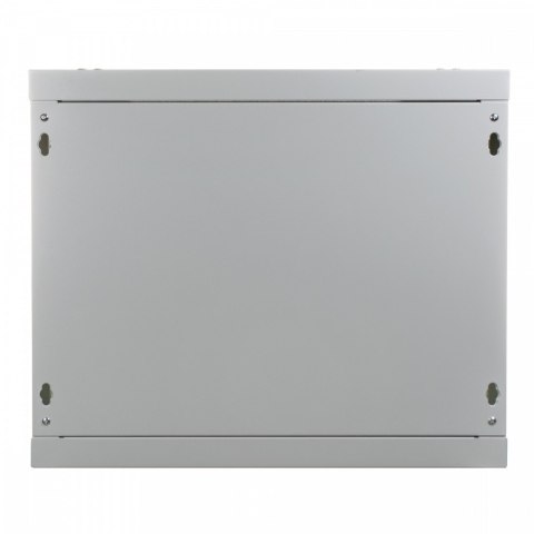 Szafa sieciowa wisząca 19 cali 9U rack 600x600, drzwi szyba, niedzielona, niezłożona, Szara