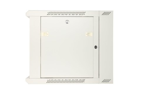 Szafka wisząca rack 12U 600x600 szara dwusekcyjna