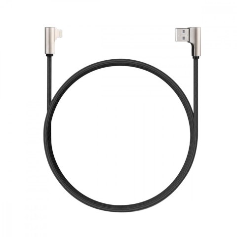 CB-BAL6 kabel 90° Lightning - USB-C 1,2m Apple USB-PD kątowy wtyki 90 stopni nylonowy oplot czarny CB-BAL6 kabel 90° Lightning - USB-C 1,2m Apple USB-PD kątowy wtyki 90 stopni nylonowy oplot czarny