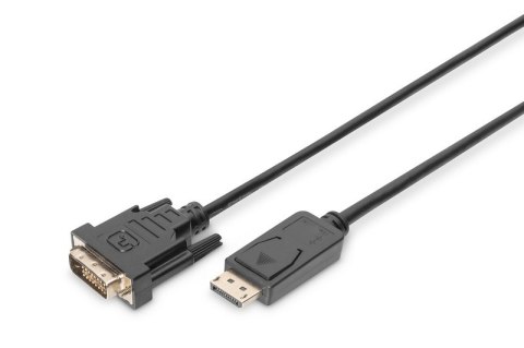 Kabel DisplayPort z zatrzaskiem 1080p 60Hz FHD Typ DP/DVI-D (24+1) M/M 3m