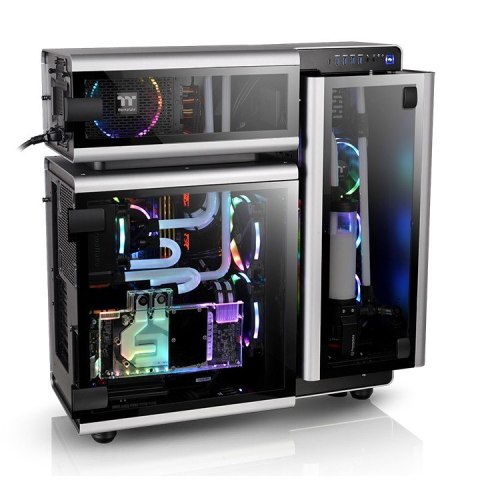Obudowa LEVEL 20 RGB Riing Plus E-ATX Full Tower T.Glass - Szara Obudowa LEVEL 20 RGB Riing Plus E-ATX Full Tower T.Glass - Szara