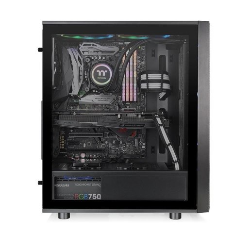 Obudowa Versa J25 RGB szkło hartowane, Czarna Obudowa Versa J25 RGB szkło hartowane, Czarna