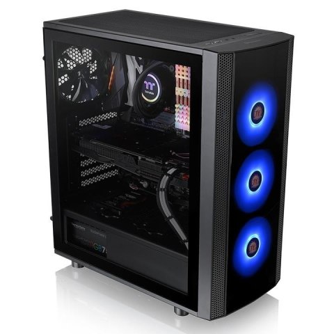 Obudowa Versa J25 RGB szkło hartowane, Czarna Obudowa Versa J25 RGB szkło hartowane, Czarna