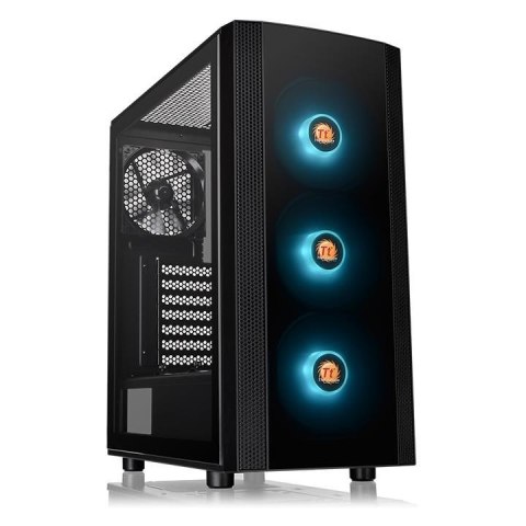 Obudowa Versa J25 RGB szkło hartowane, Czarna Obudowa Versa J25 RGB szkło hartowane, Czarna