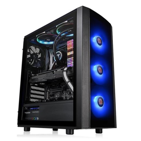 Obudowa Versa J25 RGB szkło hartowane, Czarna Obudowa Versa J25 RGB szkło hartowane, Czarna