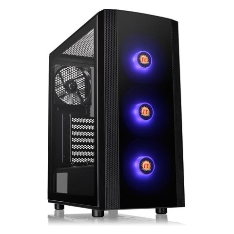 Obudowa Versa J25 RGB szkło hartowane, Czarna Obudowa Versa J25 RGB szkło hartowane, Czarna