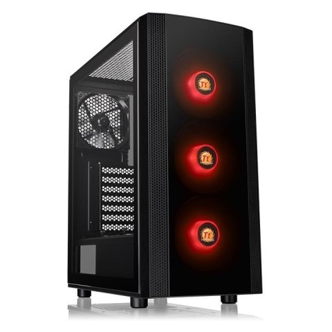 Obudowa Versa J25 RGB szkło hartowane, Czarna Obudowa Versa J25 RGB szkło hartowane, Czarna