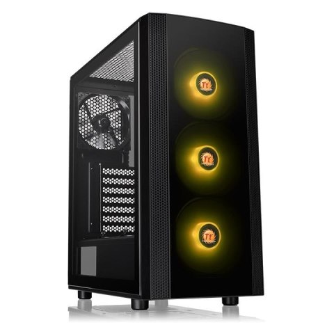Obudowa Versa J25 RGB szkło hartowane, Czarna Obudowa Versa J25 RGB szkło hartowane, Czarna