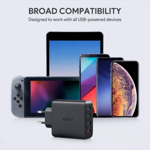 PA-T18 ładowarka sieciowa 4xUSB Quick Charge 3.0 10.2A 42W PA-T18 ładowarka sieciowa 4xUSB Quick Charge 3.0 10.2A 42W