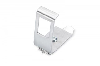 Adapter DIN na jeden moduł typu Keystone (1xKeystone) montaż pod kątem 45° metalowy
