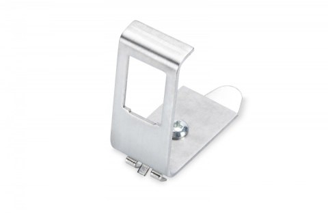 Adapter DIN na jeden moduł typu Keystone (1xKeystone) montaż pod kątem 45° metalowy