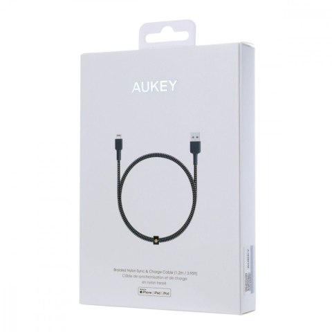 CB-BAL3 kabel Lightning - USB-A 1,2m MFi Apple wzmocniony nylonowy oplot czarn CB-BAL3 kabel Lightning - USB-A 1,2m MFi Apple wzmocniony nylonowy oplot czarn