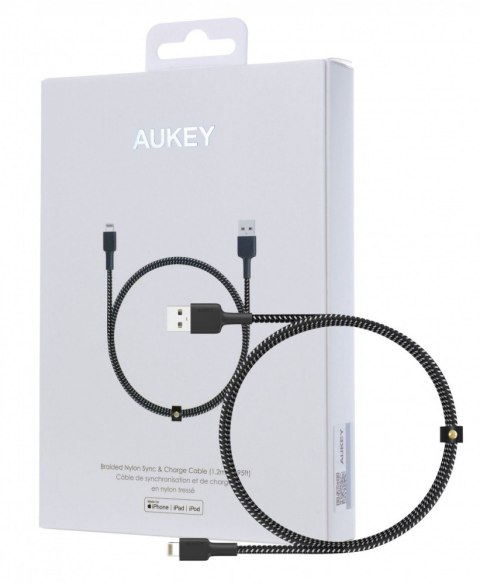 CB-BAL3 kabel Lightning - USB-A 1,2m MFi Apple wzmocniony nylonowy oplot czarn CB-BAL3 kabel Lightning - USB-A 1,2m MFi Apple wzmocniony nylonowy oplot czarn