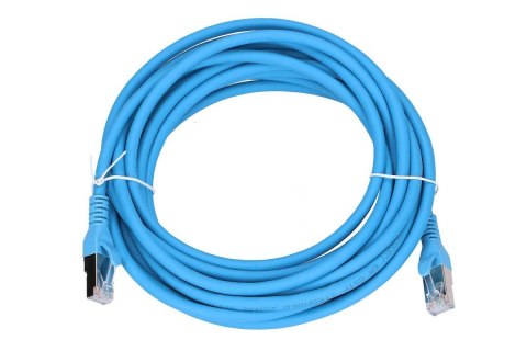 Kabel sieciowy LAN Patchcord CAT.6A S/FTP 5m 10G foliowana skręcona para, miedziany Kabel sieciowy LAN Patchcord CAT.6A S/FTP 5m 10G foliowana skręcona para, miedziany
