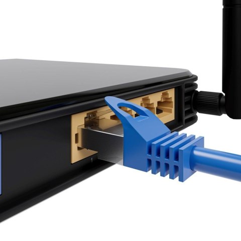 Kabel sieciowy LAN Patchcord CAT.6A S/FTP 5m 10G foliowana skręcona para, miedziany Kabel sieciowy LAN Patchcord CAT.6A S/FTP 5m 10G foliowana skręcona para, miedziany