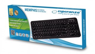 Klawiatura przewodowa multimedialana USB Memphis