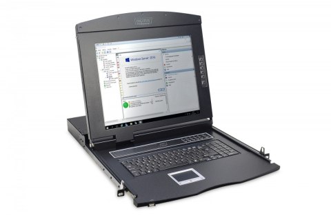 Konsola 17 LCD z touchpad bez KVM 1U klawiatura US Konsola 17 LCD z touchpad bez KVM 1U klawiatura US