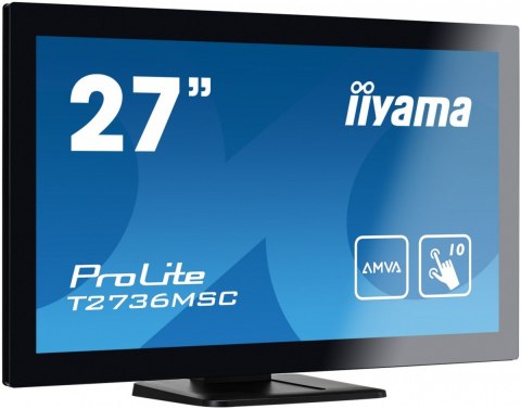 Monitor 27 T2736MSC-B1 AMVA, 10pkt, pojemnościowy, HDMI, DP, USB Monitor 27 T2736MSC-B1 AMVA, 10pkt, pojemnościowy, HDMI, DP, USB