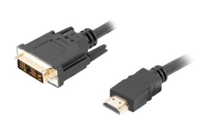 Kabel HDMI(M)-DVI-D(M) CA-HDDV-10CC-0005-BK 0.5 M czarny Kabel HDMI(M)-DVI-D(M) CA-HDDV-10CC-0005-BK 0.5 M czarny