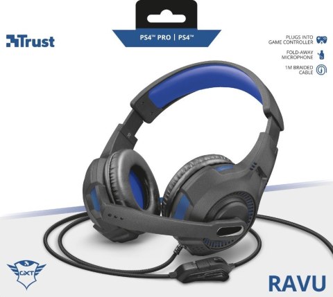 Słuchawki GXT307B RAVU dla PS4 niebieskie Słuchawki GXT307B RAVU dla PS4 niebieskie