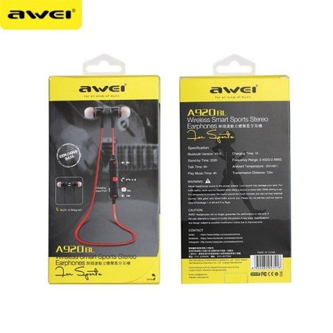 Słuchawki stereo Bluetooth A920BL czarne Słuchawki stereo Bluetooth A920BL czarne