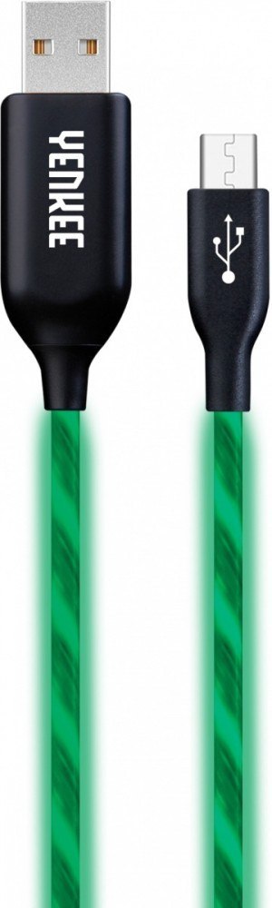 Kabel YCU 231 zielony LED Micro USB LED 2.0