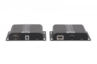 Przedłużacz (Extender) HDMI IP/Cat.5/6/7 120m 4K PoE HDCP 1.4 IR audio (zestaw)