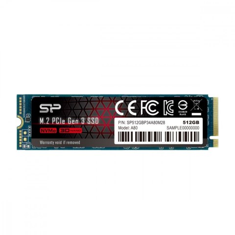 Dysk SSD A80 512GB M.2 PCIe 3400/3000 MB/s NVMe Dysk SSD A80 512GB M.2 PCIe 3400/3000 MB/s NVMe