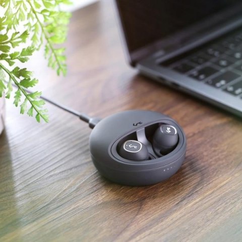 EP-T10 True Wireless TWS słuchawki bezprzewodowe Bluetooth 5 | wodoodporne IPX5 | dotykowe | 28h pracy | 10mm przetwornik | łado EP-T10 True Wireless TWS słuchawki bezprzewodowe Bluetooth 5 | wodoodporne IPX5 | dotykowe | 28h pracy | 10mm przetwornik | łado