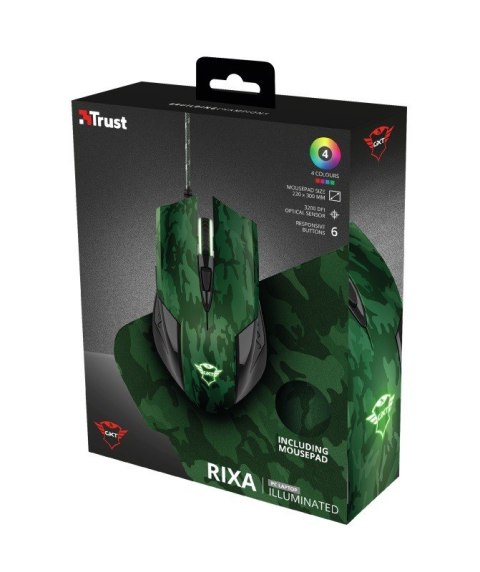Mysz gamingowa z podkładką GXT 781 kamuflaż Mysz gamingowa z podkładką GXT 781 kamuflaż