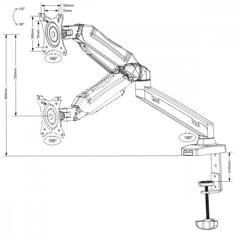 Uchwyt na monitor 13-27 8kg MC-860 Uchwyt na monitor 13-27 8kg MC-860