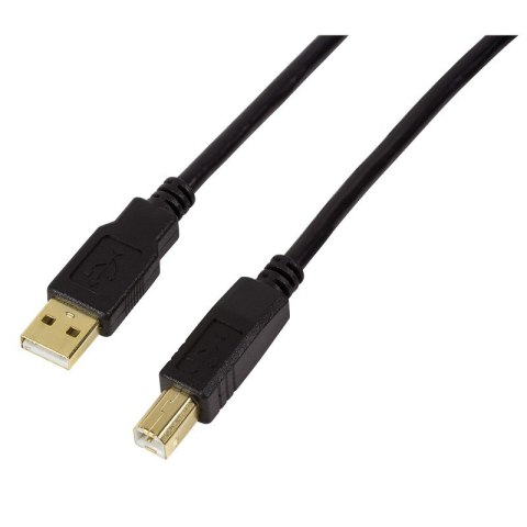 Aktywny repeater USB 2.0 AM/BM, 15m Czarny Aktywny repeater USB 2.0 AM/BM, 15m Czarny