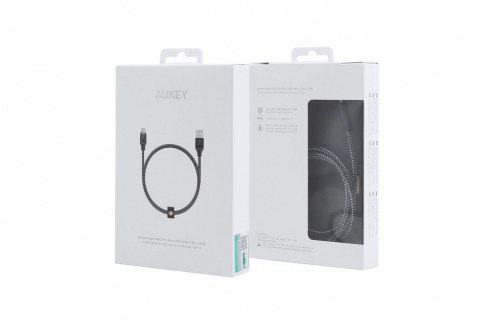 CB-AM1 kabel micro USB - USB-A 1,2m Quick Charge nylonowy oplot czarno-biały CB-AM1 kabel micro USB - USB-A 1,2m Quick Charge nylonowy oplot czarno-biały
