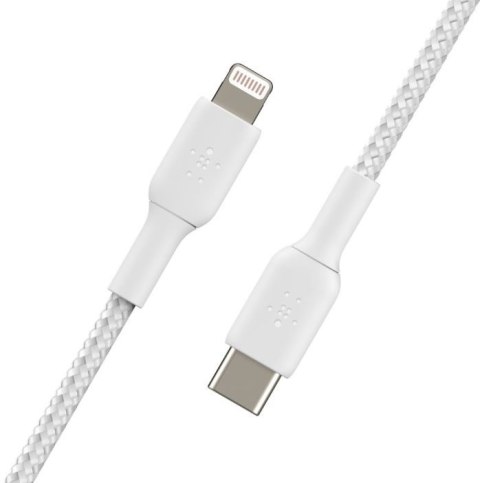 Kabel Braided USB-C Lightning 2m biały Kabel Braided USB-C Lightning 2m biały