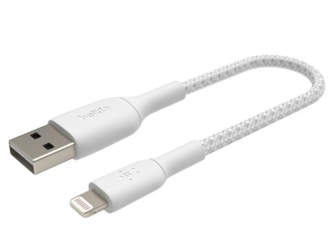 Kabel Braided USB- Lightning 15cm biały Kabel Braided USB- Lightning 15cm biały
